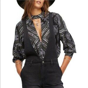 Free People  walking on dream tunic blouse with open back size small